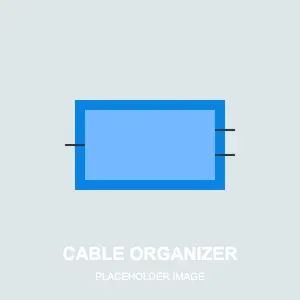 Cable Management Box Organizer - Large Cord Hider for Desk Power Strip Surge Protector Home Office White