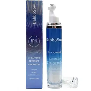 【2024】Babbosow 5% Caffeine EyeSerum and Eye Cream eliminates darkcircles and puffiness,360° MassageBall helps absorption, reduces wrinklesand fine lines, eliminates puffiness