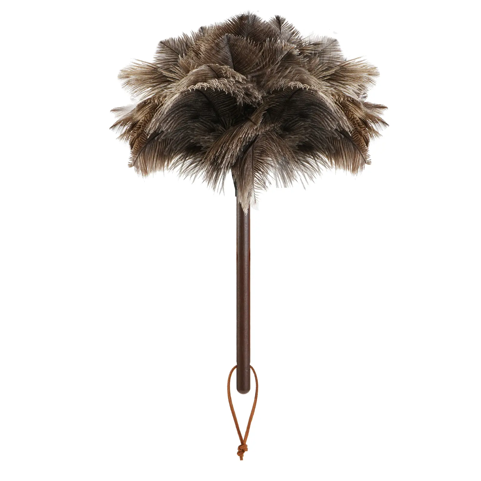 12 Inch Ostrich Feather Duster Natural Soft Fluffy Dust Cleaner for Home Furniture and Car Interior Use