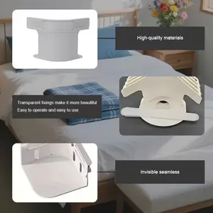 Durable Sheet Fasteners, 360°-180° Extreme Angle Fixation - Anti-Slip Mattress Clips/Locks - Fits All Thicknesses  Durable fasteners keep bedding neat, flat, and wrinkle-free - Ideal for home, hotel, and hospital use - Gray/White, modern bedding accessori
