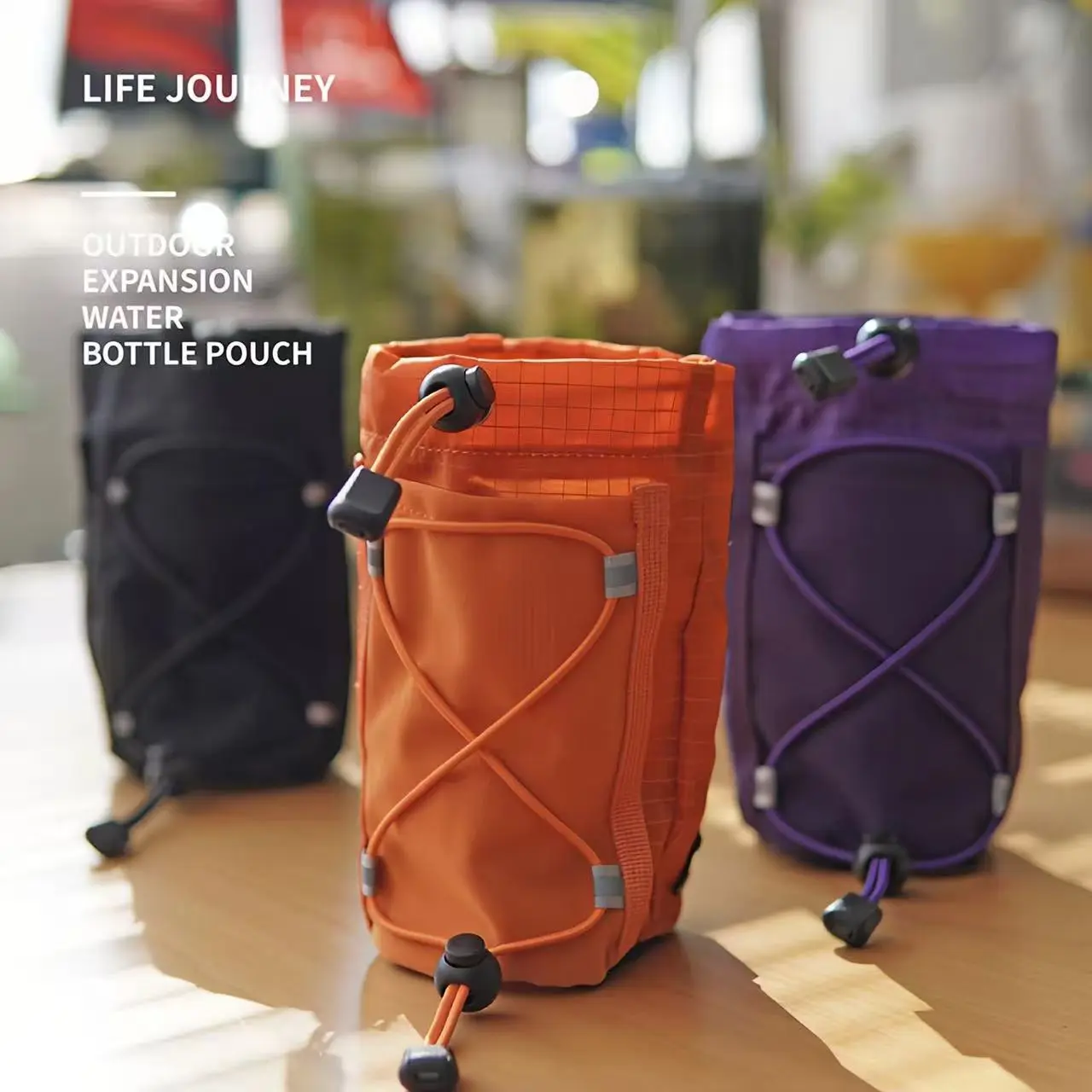 Outdoor travel, hiking, water kettle bag, crossbody bag, backpack shoulder strap attachment, hanging external mobile phone expansion bag