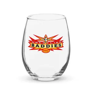 Wrestling Baddies Meet Nitro Wine Glass