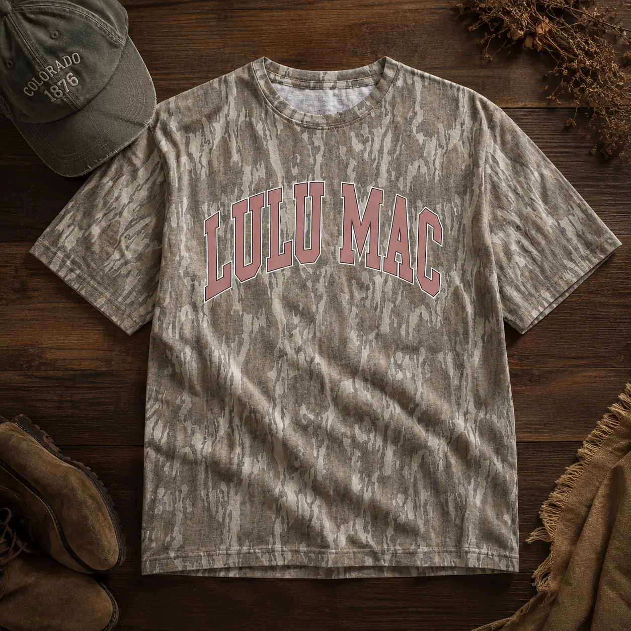 LuLu Mac Camo Graphic T-Shirt, Unisex Fan Shirt for Men & Women, Gift for her, y2k shirt