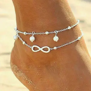 Infinity Ankle Bracelet (Double Lace)