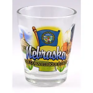 Nebraska Cornhusker State Elements Shot Glass