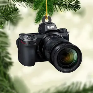 Personalized Camera Ornament Camera Xmas Ornament Gift 2023 Photography Christmas Ornaments ift for New Photographer Ornament Camera (CM8)