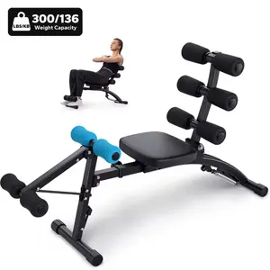 Compact Multi-Use Ab Workout Bench – Adjustable Sit-Up Machine for Home Gym