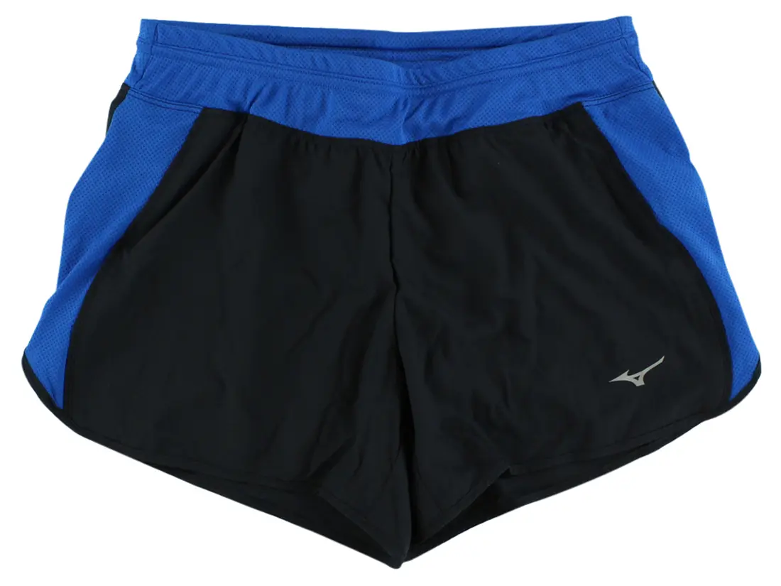 Mizuno Womens Contrast Running Shorts Black