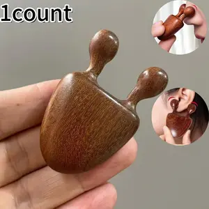 1pc Sandalwood Manual Body Care Face Massager Nose & Face Massager - Eye Relief Tool Snail Facial Meridian Massage