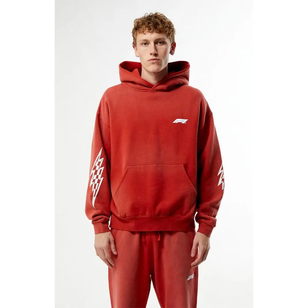 トップス unmapped Dust fade hoodie / red faded red hoodie - TikTok Shop