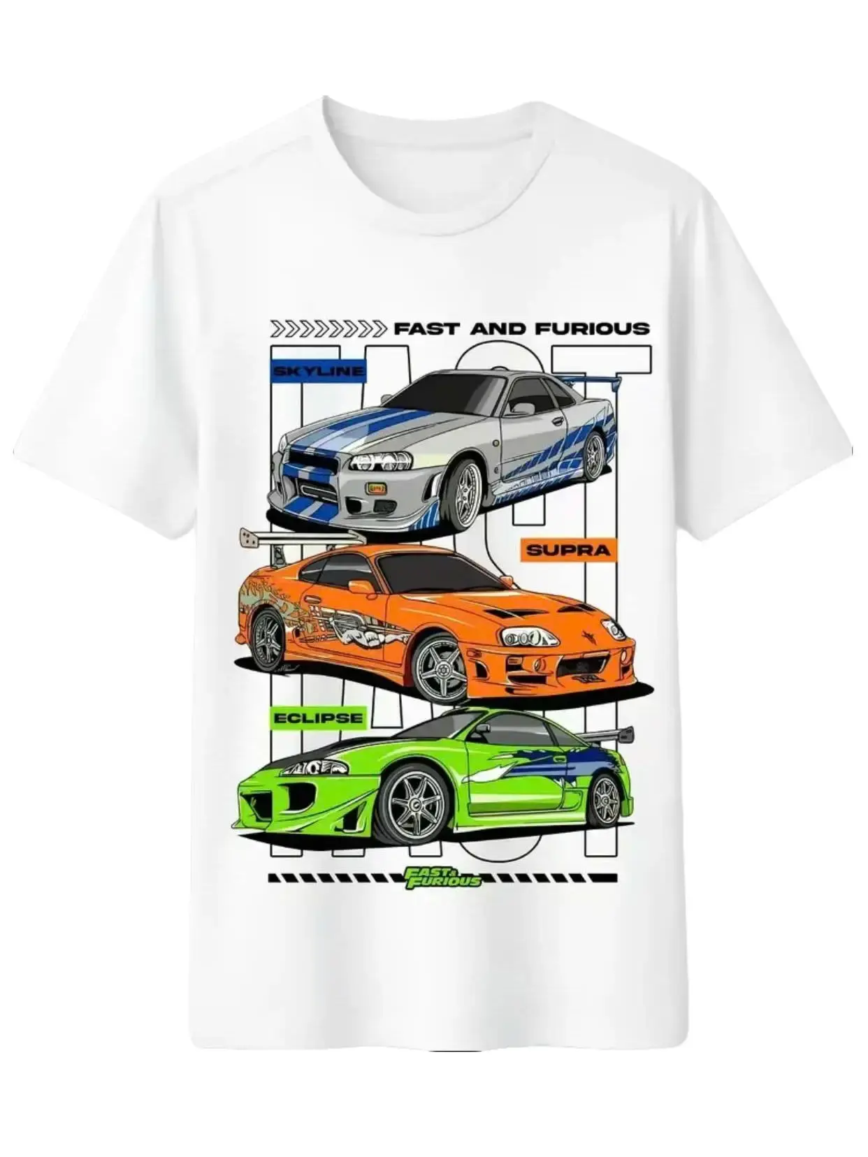 Vintage Stay Fast Skyline Supra T-Shirt, Classic JDM Racing Car Tee For Automotive Fans