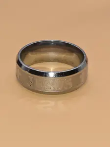 White Jesus Size 9 Stainless Steel Ring 6.5 Grams Unisex Religious Garment for Men and Women Inspired by Jesus Design