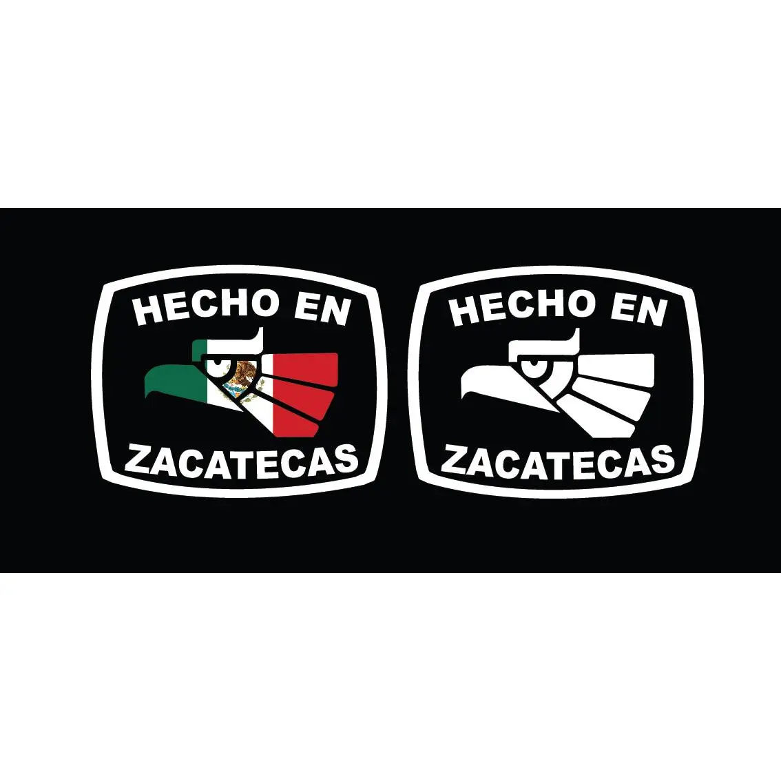 Hecho en Zacatecas letters Decal Car Window Laptop Flag Vinyl Sticker Mexico ZAC Mexican Sticker, Trucking, Trokiando Trucks decal MX Mex
