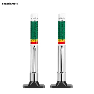 2 Counts 25mm Car Tire Tread Depth Gauge Color Coded, Universal Car Tire Tread Depth MeterReads in MM and 32nds, Quickly Identifies Tread on Tires