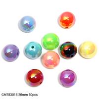 CM783015 20mm 50pcs Solid-coloredbeads