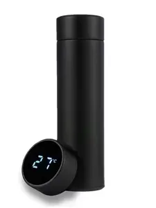 Stainless Steel Smart Water Bottle - Leak Proof, Double-Walled, LCD Temperature Display, Hydration for Home, Office, Travel - Drinkware, Tumbler