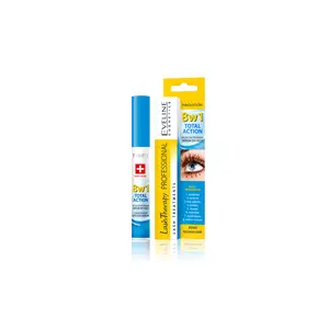 Eveline Cosmetics Lash Therapy 8 in 1 Total Action Eyelash Serum Oil Argan Makeup Mascara Primer Argan Oil Hyaluronic