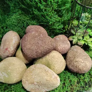 1 Bag of 5 pcs High-Quality Simulated Stones, Living Room Coffee Table Dried Landscape Ornament, Store Window Display Decoration