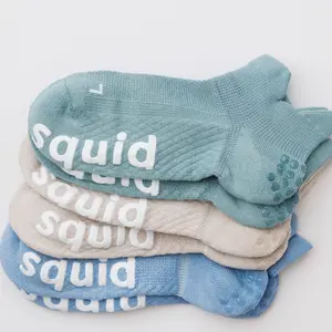 Stay-On Grip Socks - Non-Slip Athletic Ankle Socks with Silicone Lock-In Fit, Seaside | Adult