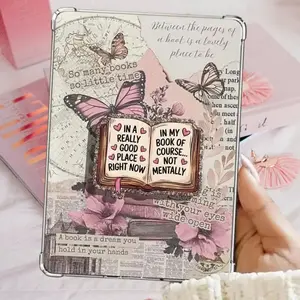 Funny Book Lover Acrylic Phone Grip | Aesthetic Bookworm Griptok Expanding Stand Holder for Kindle iPhone
