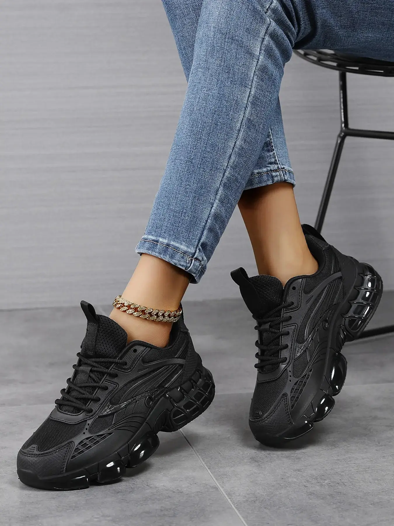 New Women's Casual Shoes Comfortable Thick Sole Height Increasing Outdoor Travel Training Mesh Shoes Athletic Sneakers Durable Sneakers Trainer Shoes Thick Soled Sneakers