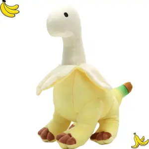 Banana Dinosaur Plush Toy, Soft Creative Design Stuffed Animal, Perfect Gift for Kids and Friends, Ideal for Birthday, Christmas, Day