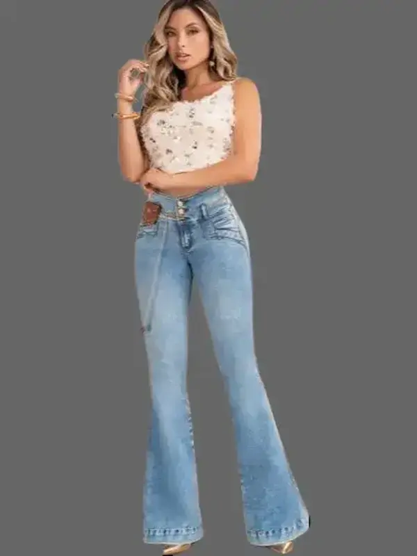 COLOMBIAN OFORI JEANS FLARE BUTT LIFTER JEANS