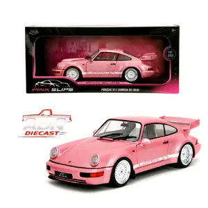 Jada 1:18 Porsche 911 Carrera RS (964) - Metallic Pink - Pink Slips - Diecast 1:18