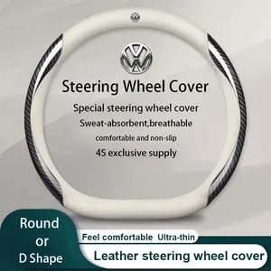 Car New Steering Wheel Cover Leather Protection Cover Resistant For Volkswagen VW Golf 7 Mk7  Polo Jetta Passat Tiguan Gti Gte