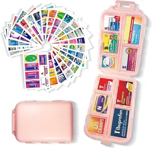 Travel Daily Pill Container Mini Medication Organizer Storage Pill Organizer Travel Essentials Pill Case 7 Day Pill Organizer
