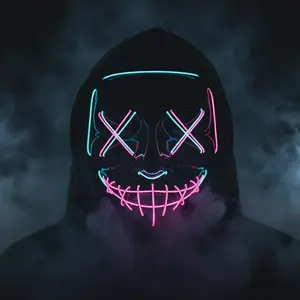 Frightlite Wireless Neon LED Purge Mask