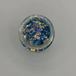 Peri-me-winkle Metallic Iridescent Glitter | Chunky Mix | 2oz by Weight | Heat Safe 350°F Solvent Resistant