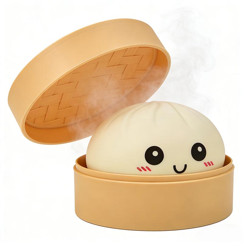 Expressive Big Dumpling Squishy - Mystery Bun Fidget Toy, Soft TPR Material, Stress Relief, Unboxing Surprise,Random Style per Pack.Valentine's Day and Easter gifts, suitable for children to exchange gifts