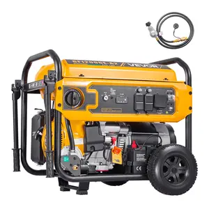 Summervibes VEVOR Portable Generator, Gasoline 13500W Peak Watt LPG 12000W Peak Watt Dual Fuel Generator, Home Backup Generators with Electric Start, Gasoline LPG Powered, CO Sensor, 20A 50A Outlets