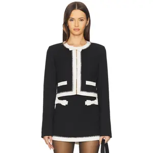LoveShackFancy Ralphette Jacket in Black