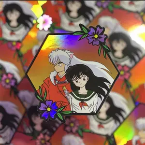 Custom Holographic Inuyasha Sticker Plastic