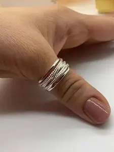Vintage Royal Style Thumb Knitted Multi-Layer Open Ring, Thick Adjustable Ring, Bohemian Elegant Women's Jewelry, Boho Style Rings, Perfect Gift for Her