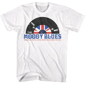 Moody Blues Nights In White Satin White Adult T-Shirt