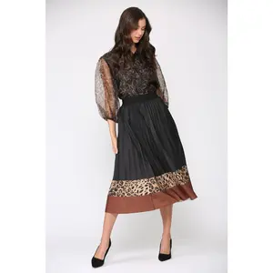 Wenda Chiffon Animal Print Top