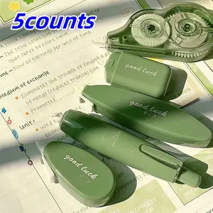 5-Piece High-Aesthetic Multi-Function Correction Tape Set, Stretchable Correction Tape, Easy-To-Use Eraser, Office Supplies, Student Essentials