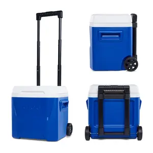 Igloo 16 QT Laguna Ice Chest Cooler with Wheels, Blue Igloo 16 QT Laguna Ice Chest Cooler with Wheels, Blue