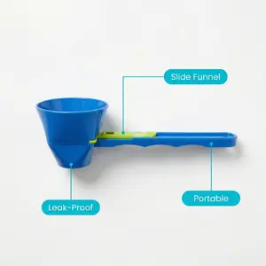 Multi-Purpose Precision Powder Scoop (2TBSP) with Locking Funnel Lid – Zero Waste, Leakproof & Dishwasher Safe | Protein Scoop for Gym, Coffee & Baking Kitchenware Tableware Cutlery Utensils organizer storage storage organization