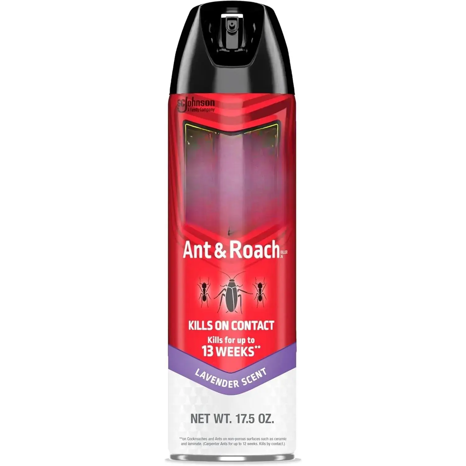 Ant & Roach Killer Spray for Listed Bugs, Keeps Killing for Weeks, Lavender Scent, 17.5 oz