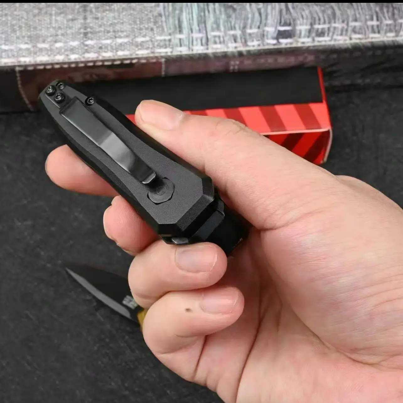 KS 7500R Folding Pocket Knife, Compact Lightweight EDC Survival Tool with High Hardness Steel Blade for Camping, Fishing & Outdoor Gifts, Folding Pocket Knives