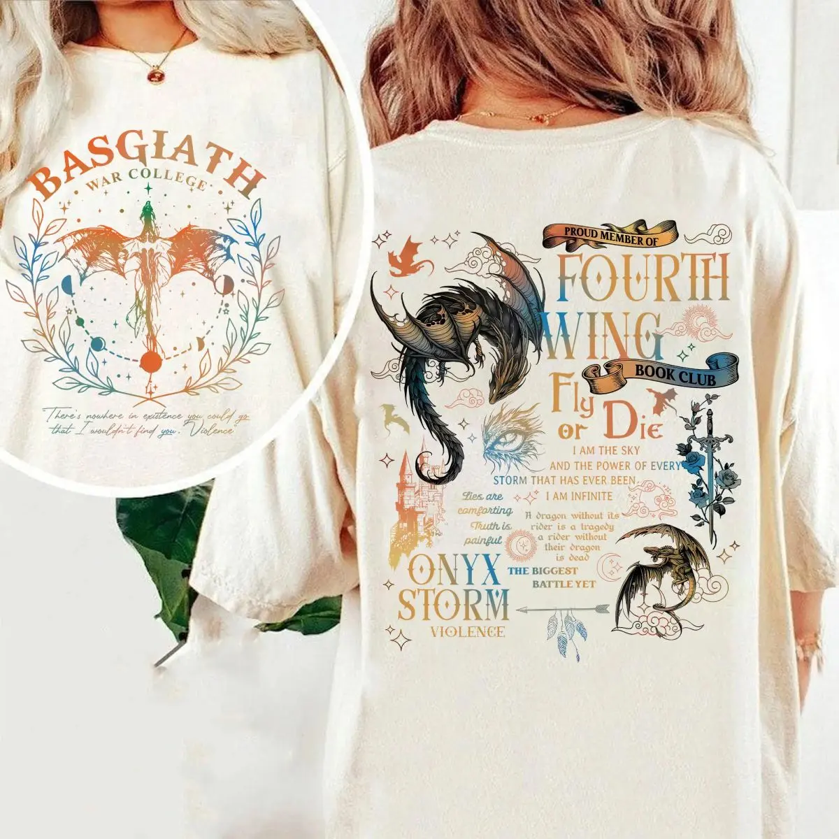 Fourth Wing Shirt, Basgiath War College Tshirt, Dragon Rider Shirt, Gift For Readers, Xa.Den Rio.Rson, Fantasy Book Dragon Tee, Unisex Sweater Pullover Tee
