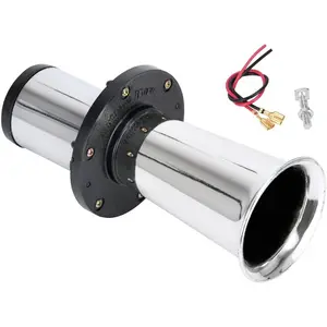 Car Air Horn Antique Ahooga Klaxon 12V Vintage OO-GA Classical for Ford Model T Style Old School Chrome 110DB Motorbike (Chrome) train