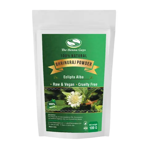 Bhringraj Powder Nourishing Hair Mask - Chemical-Free Natural Hair Care for Adults, Boosts Strength, Cleanses, Conditions, Detangles, Targets Thinning, Supports Organic Growth, Ideal for Wavy & Natural Curls, Addresses Aging Concerns