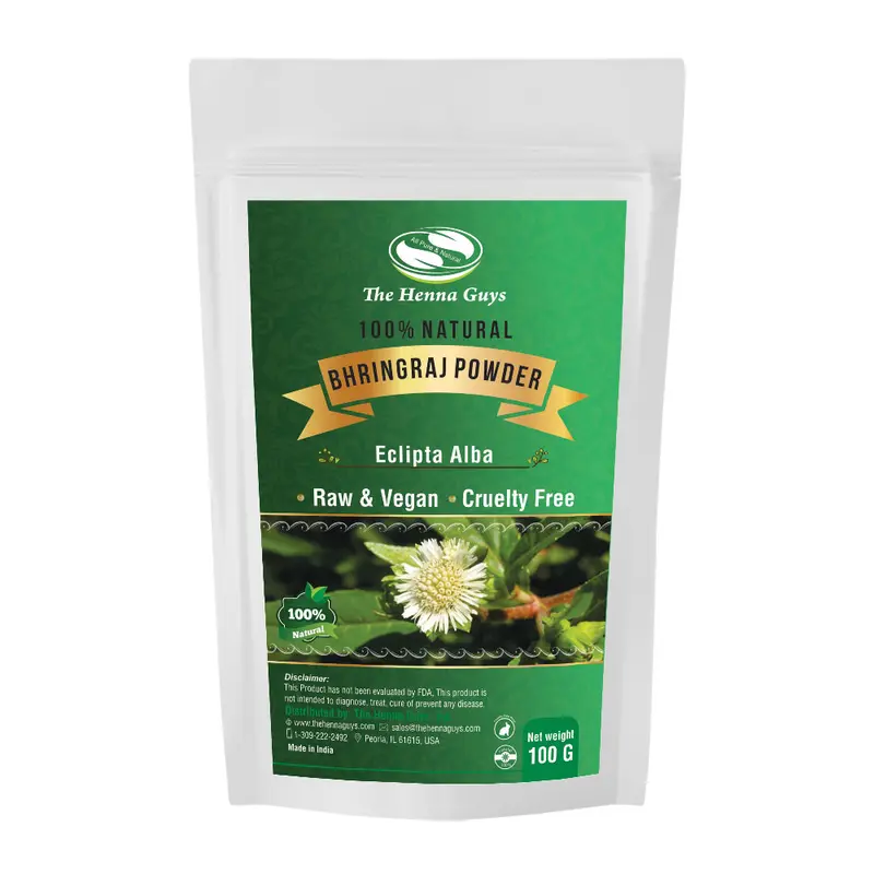 Bhringraj Powder Nourishing Hair Mask - Chemical-Free Natural Hair Care for Adults, Boosts Strength, Cleanses, Conditions, Detangles, Targets Thinning, Supports Organic Growth, Ideal for Wavy & Natural Curls, Addresses Aging Concerns