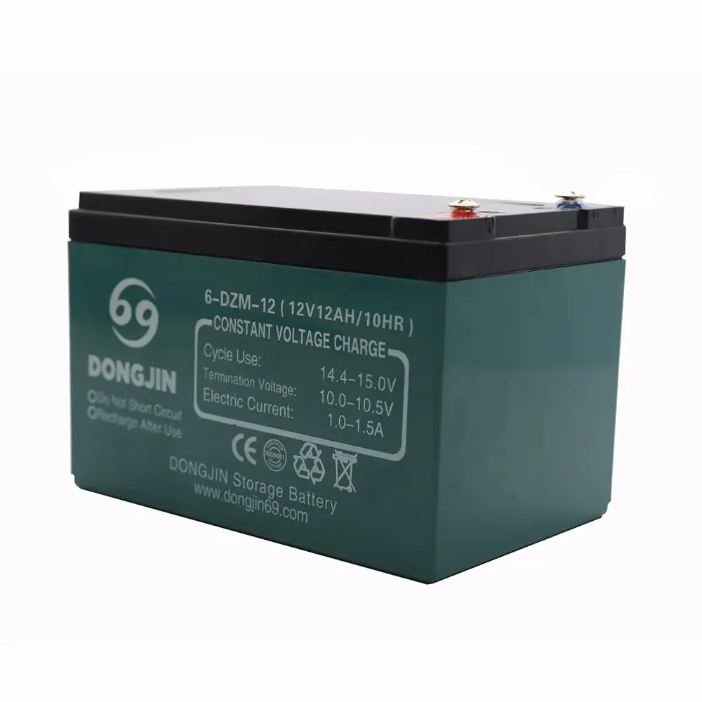 12V 12AH Motorcycle Battery AGM SLA Rechargeable Powersports Battery 6-DZM-12 for Electric Scooter Dirt Pit Bike Buggy Lawn Mower Go Kart Karting E Bike Razor ATV UTV Drift Trike Quad Four Wheeler