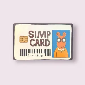 Simp Card Holographic Credit Card Sticker Debit Skin Decal Cover Waterproof Vinyl Easy To Apply